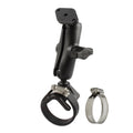 RAM-B-108U-GP1:RAM-B-108U-GP1_1:RAM® Double Ball Strap Hose Clamp Mount with Diamond Plate - Medium
