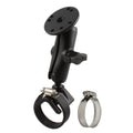 RAM-B-108U:RAM-B-108U_1:RAM® Double Ball Strap Hose Clamp Mount with Round Plate - Medium
