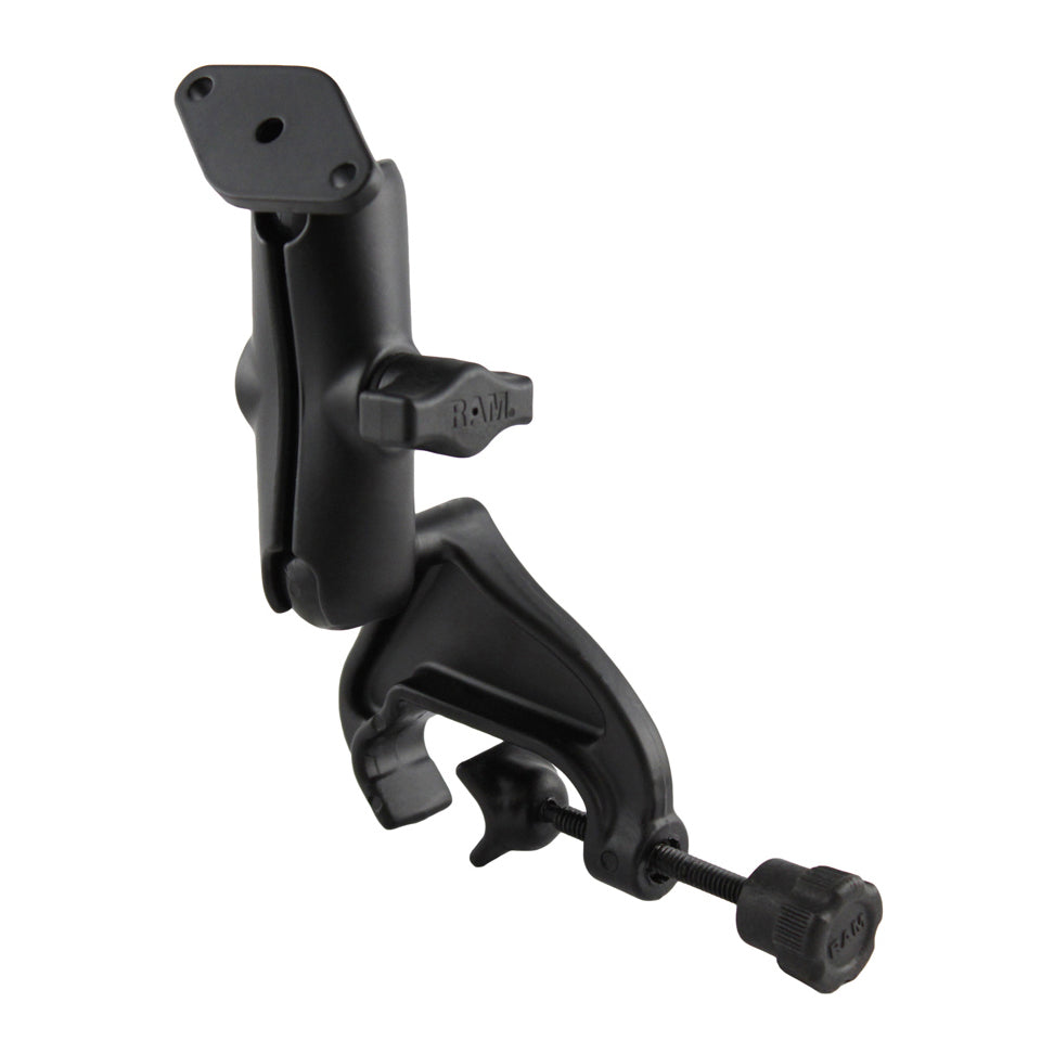 RAM-B-121-238U:RAM-B-121-238U_1:RAM® Double Ball Yoke Clamp Mount with Diamond Plate - Medium