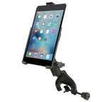 RAM-B-121-AP20U:RAM-B-121-AP20U_1:RAM® EZ-Roll'r™ Cradle with Yoke Clamp Mount for Apple iPad mini 4 & 5