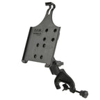 RAM-B-121-AP20U:RAM-B-121-AP20U_1:RAM® EZ-Roll'r™ Cradle with Yoke Clamp Mount for Apple iPad mini 4 & 5