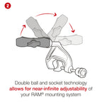 RAM-B-121-AP36U:RAM-B-121-AP36U_1:RAM® Yoke Clamp Mount for Apple iPad mini (A17 Pro) & mini 6