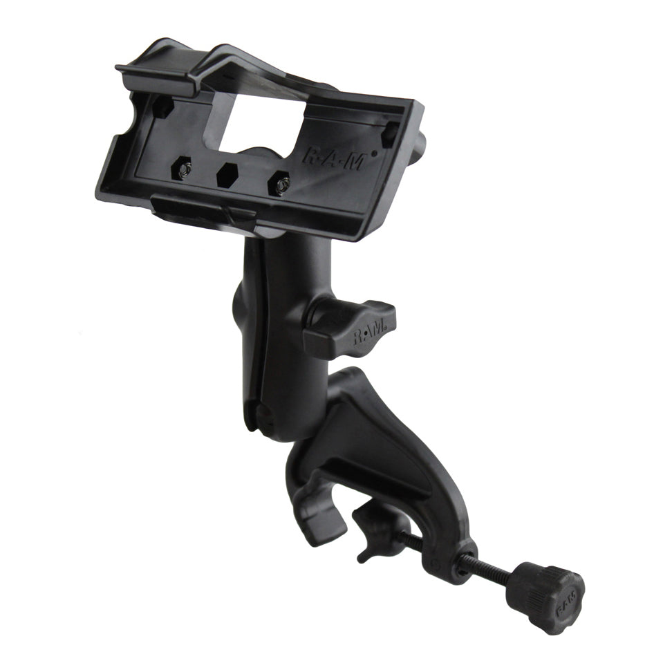 RAM-B-121-GA2:RAM-B-121-GA2_1:RAM® Double Ball Yoke Clamp Mount for Garmin GPS III