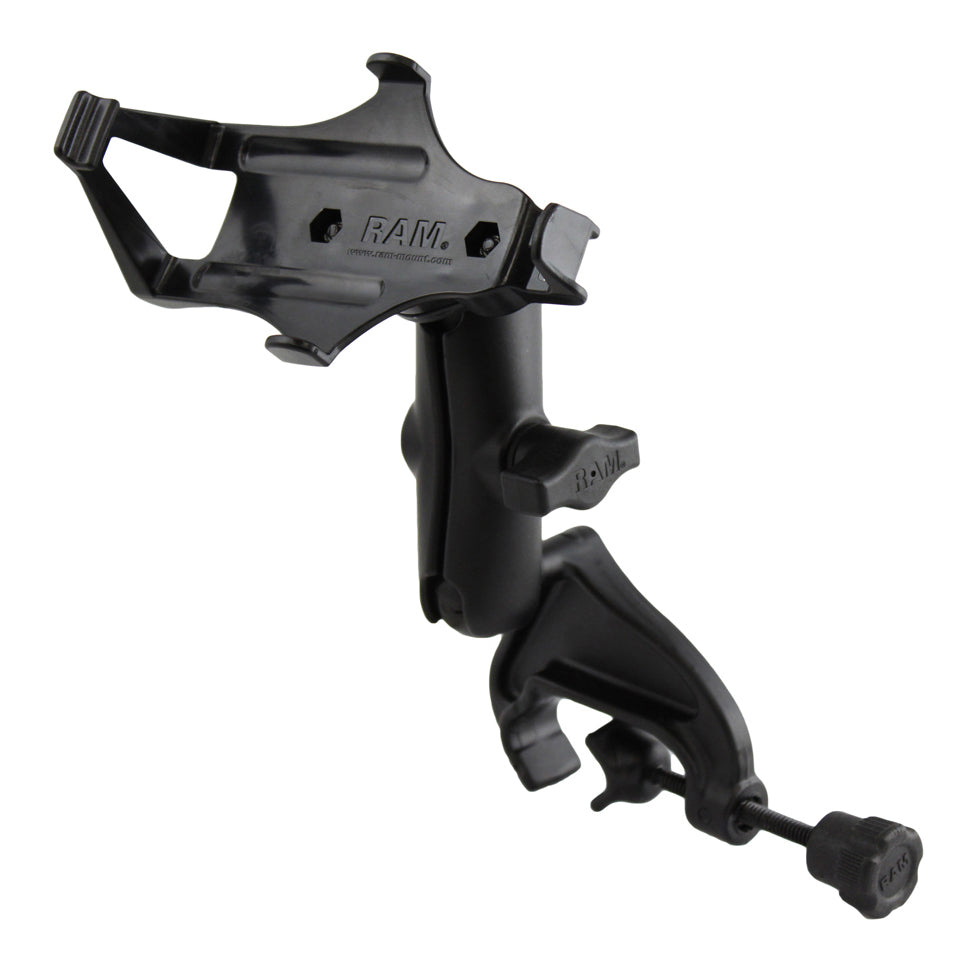 RAM-B-121-GA7U:RAM-B-121-GA7U_1:RAM® Double Ball Yoke Clamp Mount for Garmin GPSMAP 176, 396, 496 + More