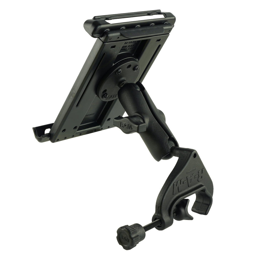 RAM-B-121-TAB2U:RAM-B-121-TAB2U_1:RAM® Tab-Tite™ Yoke Clamp Mount for iPad mini Series + More