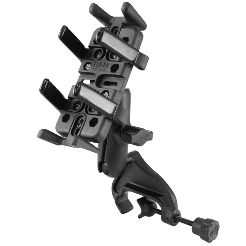 RAM-B-121-UN4U:RAM-B-121-UN4U_1:RAM® Finger-Grip™ Universal Holder with Yoke Clamp Base