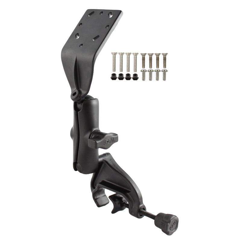 RAM-B-125-G1U:RAM-B-125-G1U_1:RAM® Double Ball Yoke Mount with Angled Plate & Garmin Mounting Hardware