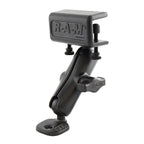 RAM-B-126BU:RAM-B-126BU_1:RAM® Double Ball Glare Shield Clamp Mount with Ski Mirror Adapter