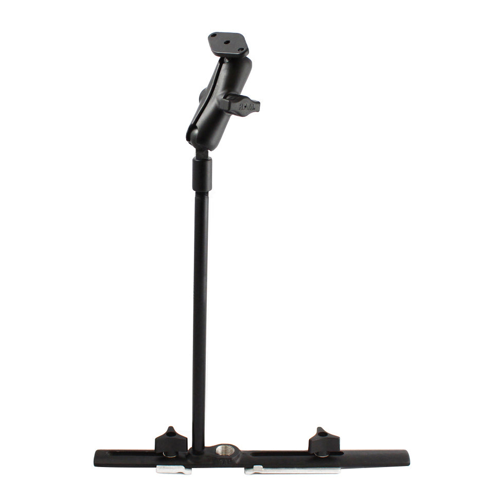 RAM-B-131-238:RAM-B-131-238_1:RAM® Cessna Seat Rail Mount with 12" Flex Arm and Diamond Plate