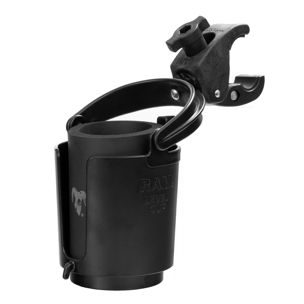 RAM-B-132-400U:RAM-B-132-400U_1:RAM® Level Cup™ 16oz Drink Holder with RAM® Tough-Claw™ Mount