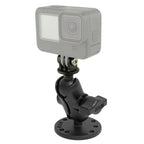 RAM-B-138-A-GOP1U:RAM-B-138-A-GOP1U_1:RAM® Drill-Down Double Ball Mount with Universal Action Camera Adapter