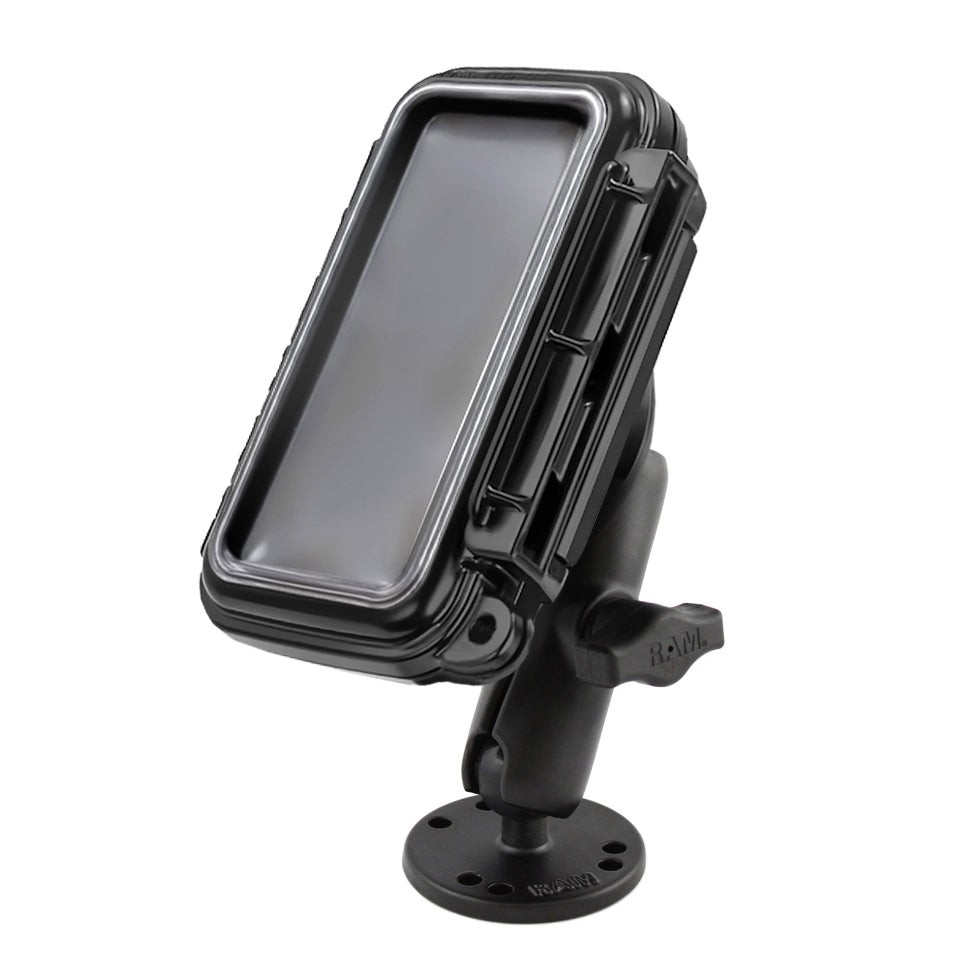 RAM-B-138-AQ2U:RAM-B-138-AQ2U_1:RAM® Aqua Box® Medium Device Mount with Drill-Down Base
