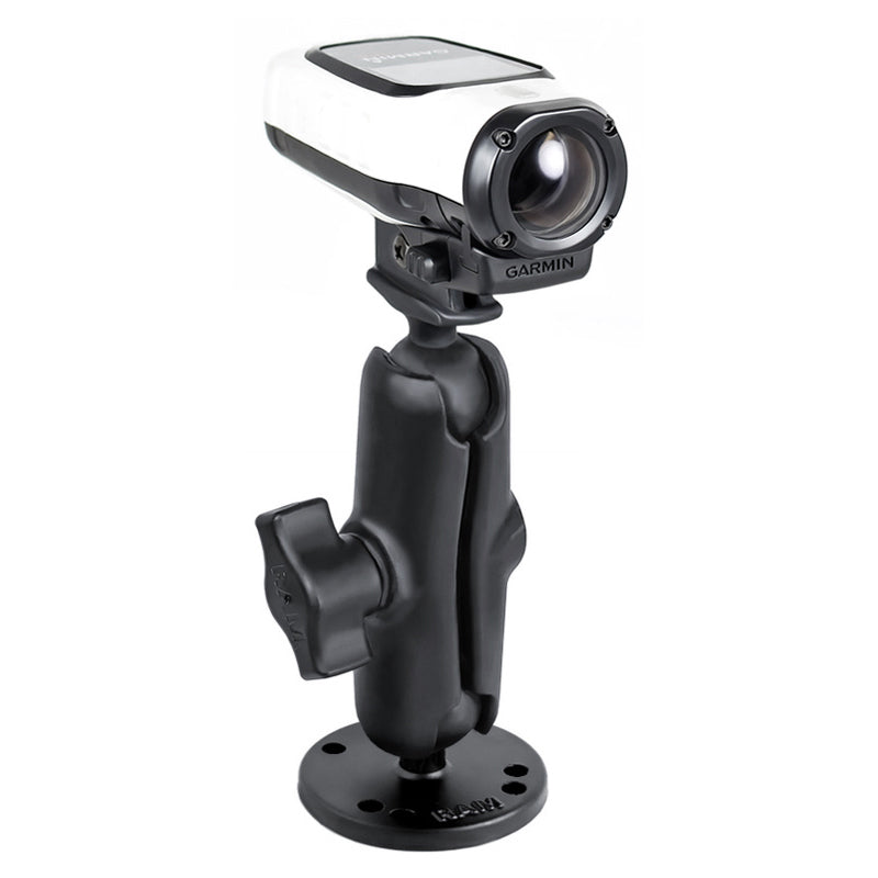 RAM-B-138-GA63U:RAM-B-138-GA63U_1:RAM® Drill-Down Mount with Garmin VIRB™ Camera Adapter