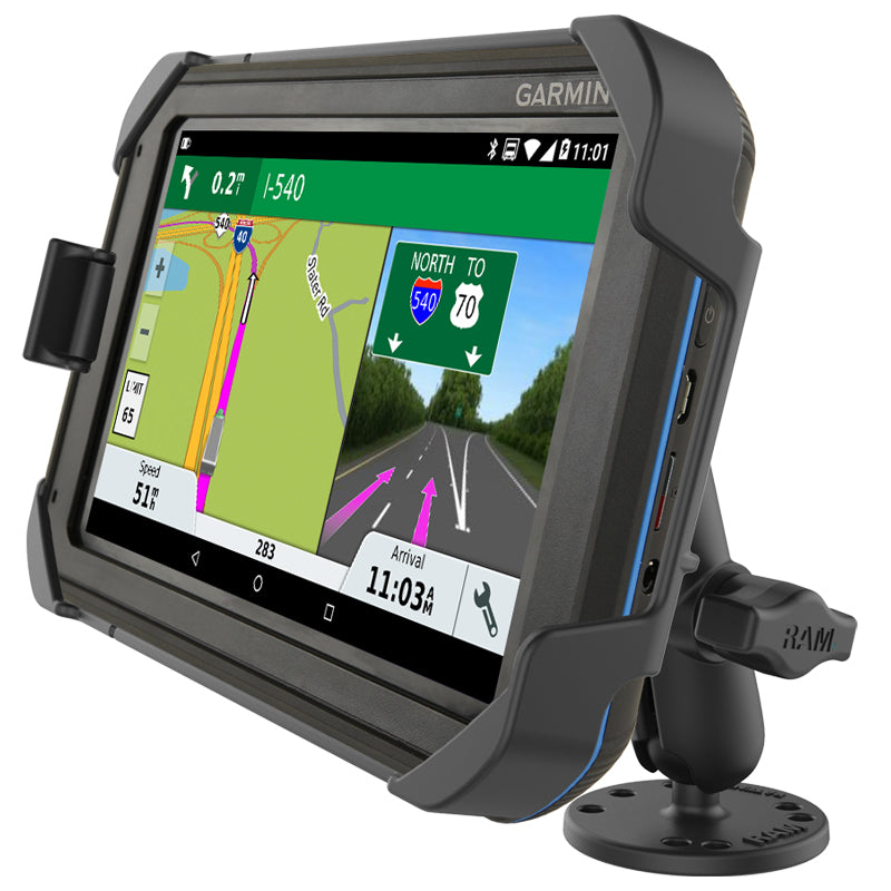RAM-B-138-GA75LU:RAM-B-138-GA75LU_1:RAM® Drill-Down Mount for Garmin Fleet 770, Overlander + More