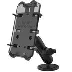 RAM-B-138-PD4U:RAM-B-138-PD4U_1:RAM® Quick-Grip™ XL Spring-Loaded Phone Mount with Drill-Down Base