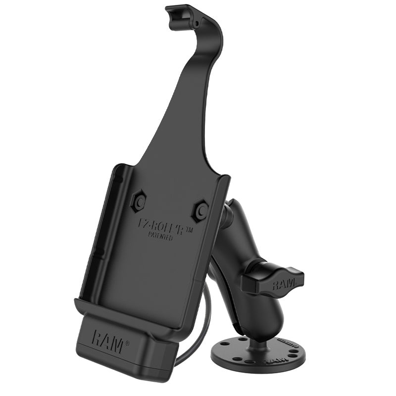 RAM-B-138-SAM9PU:RAM-B-138-SAM9PU_1:RAM® EZ-Roll'r™ Powered Drill-Down Mount for Samsung XCover Pro