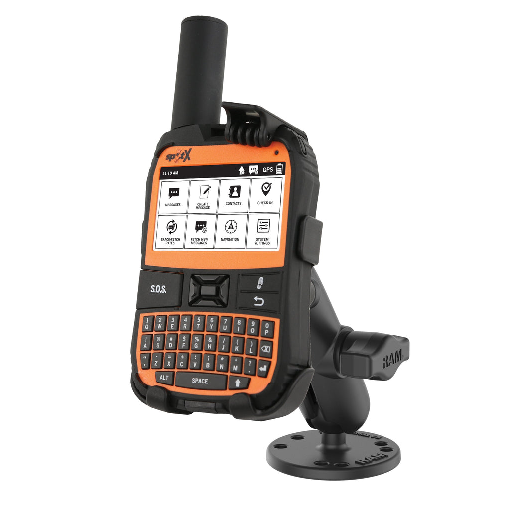 RAM-B-138-SPO5U:RAM-B-138-SPO5U_1:RAM® EZ-Roll'r™ Drill-Down Mount for SPOT X™