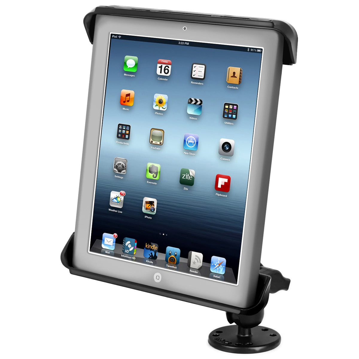 RAM-B-138-TAB3U:RAM-B-138-TAB3U_1:RAM® Tab-Tite™ Drill-Down Mount for Apple iPad 1-4 + More