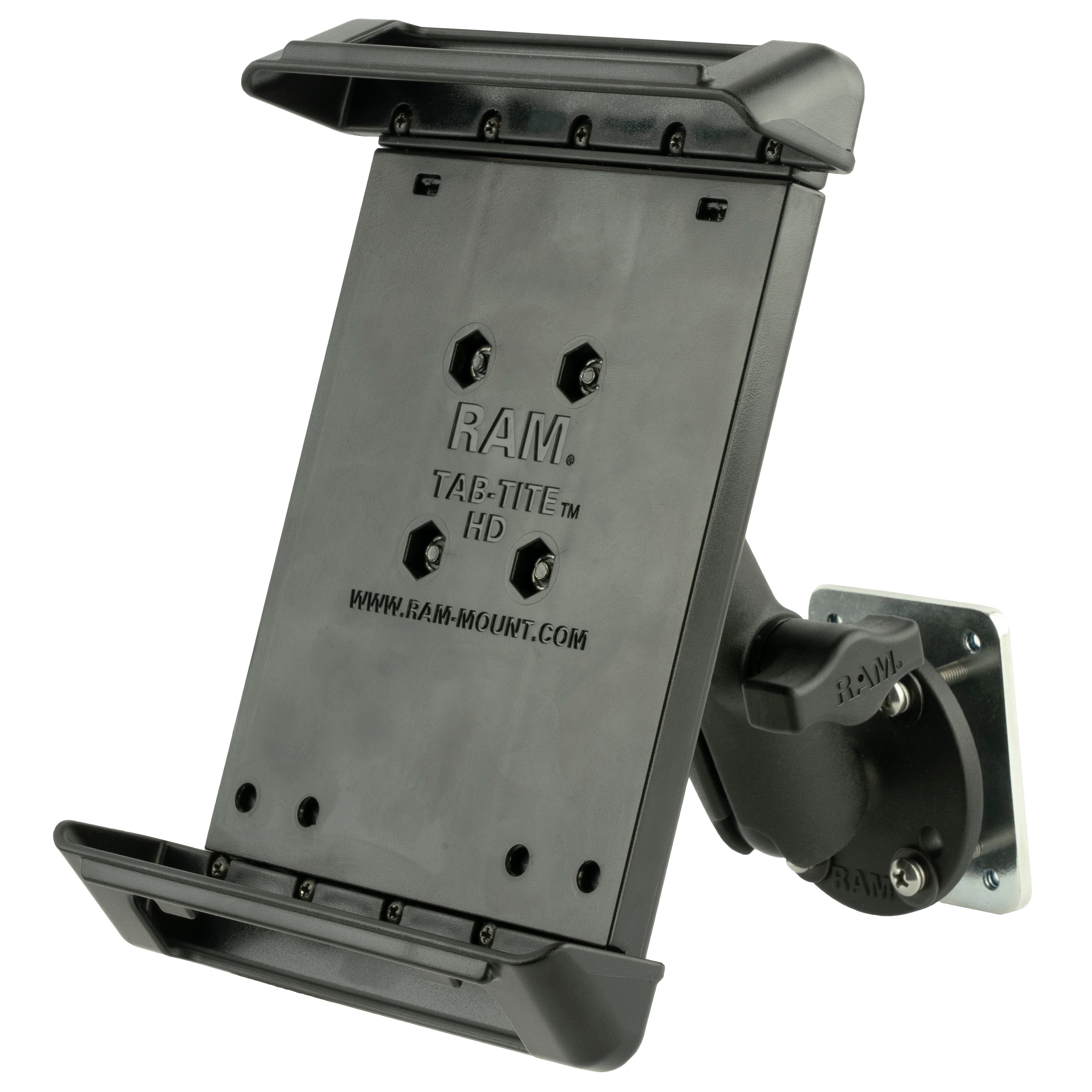 RAM-B-138-TAB4-225B2U:RAM-B-138-TAB4-225B2U_1:RAM® Tab-Tite™ Drill-Down Mount with Backing Plate for Small Tablets