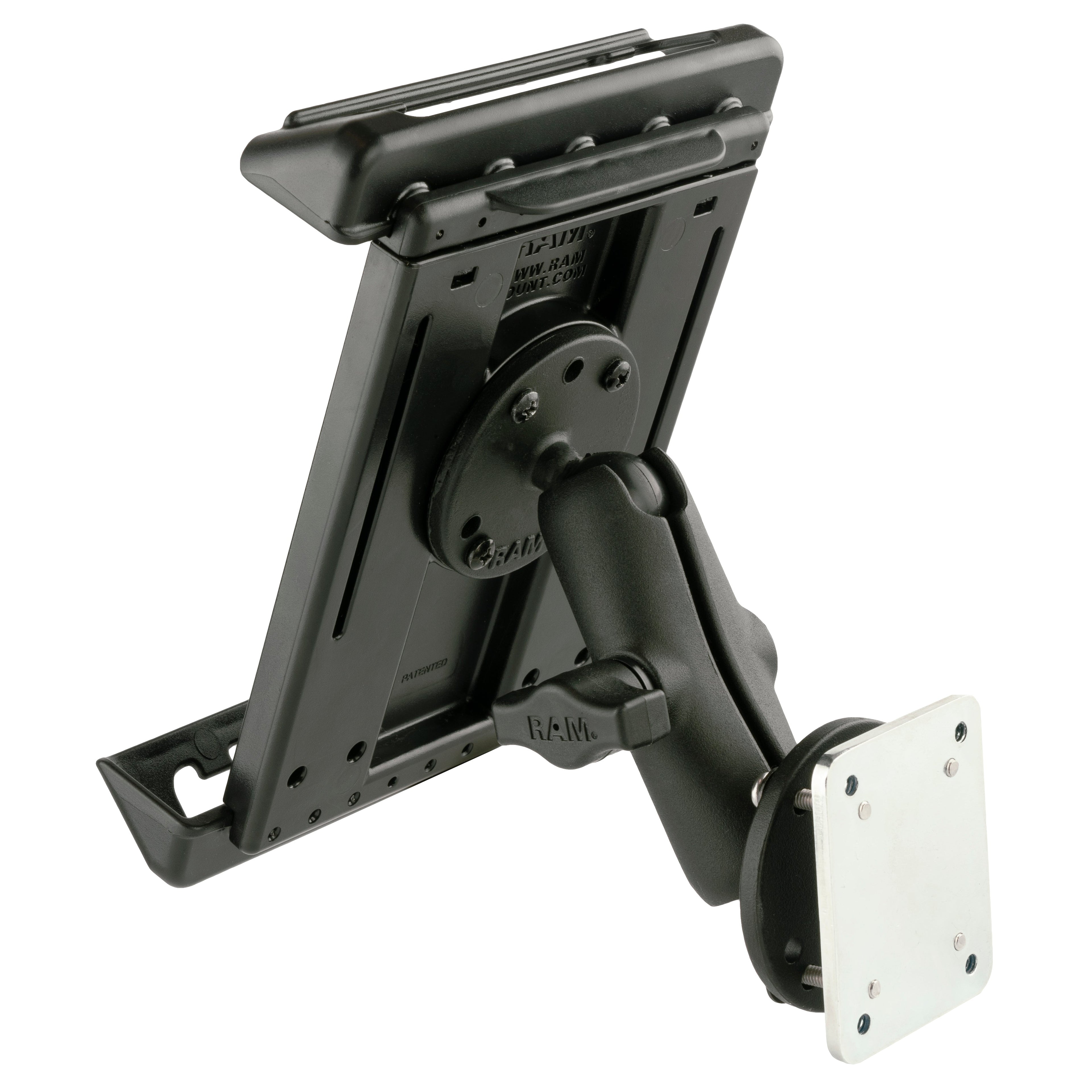 RAM-B-138-TAB4-225B2U:RAM-B-138-TAB4-225B2U_1:RAM® Tab-Tite™ Drill-Down Mount with Backing Plate for Small Tablets