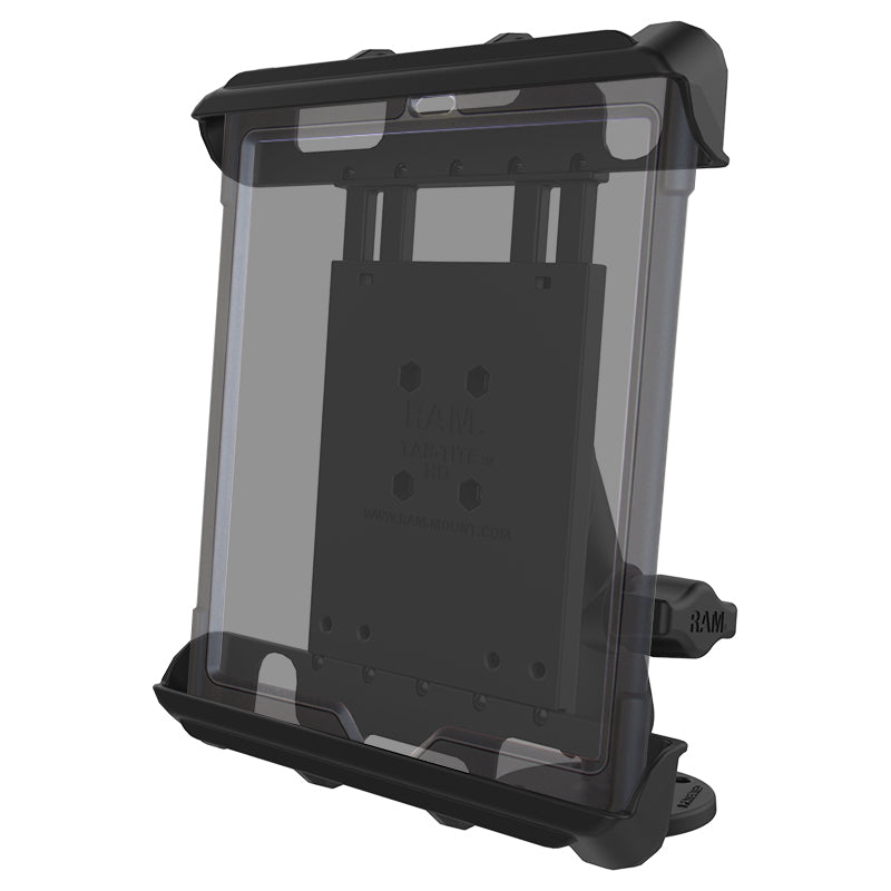 RAM-B-138-TAB8U:RAM-B-138-TAB8U_1:RAM® Tab-Tite™ Drill-Down Mount for Large Tablets with Cases