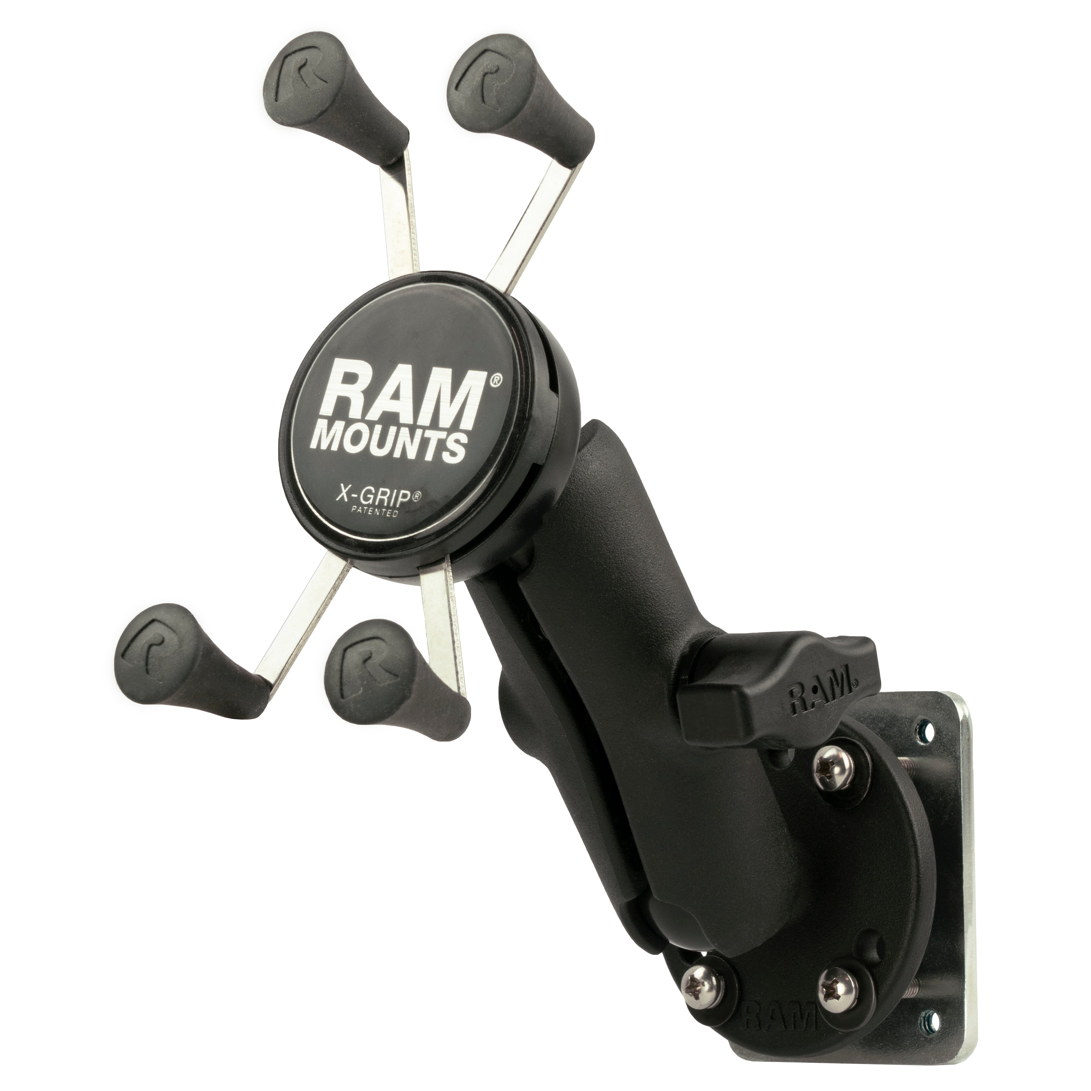 RAM-B-138-UN7-225B2U:RAM-B-138-UN7-225B2U_1:RAM® X-Grip® Phone Mount with Drill-Down Base & Backer Plate