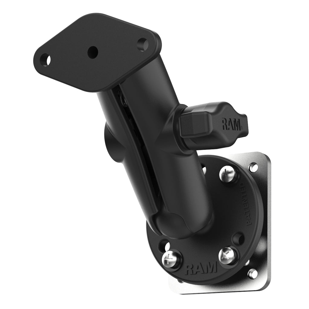 RAM-B-138U-225B2:RAM-B-138U-225B2_1:RAM® Double Ball Mount with Backing Plate & Diamond Plate