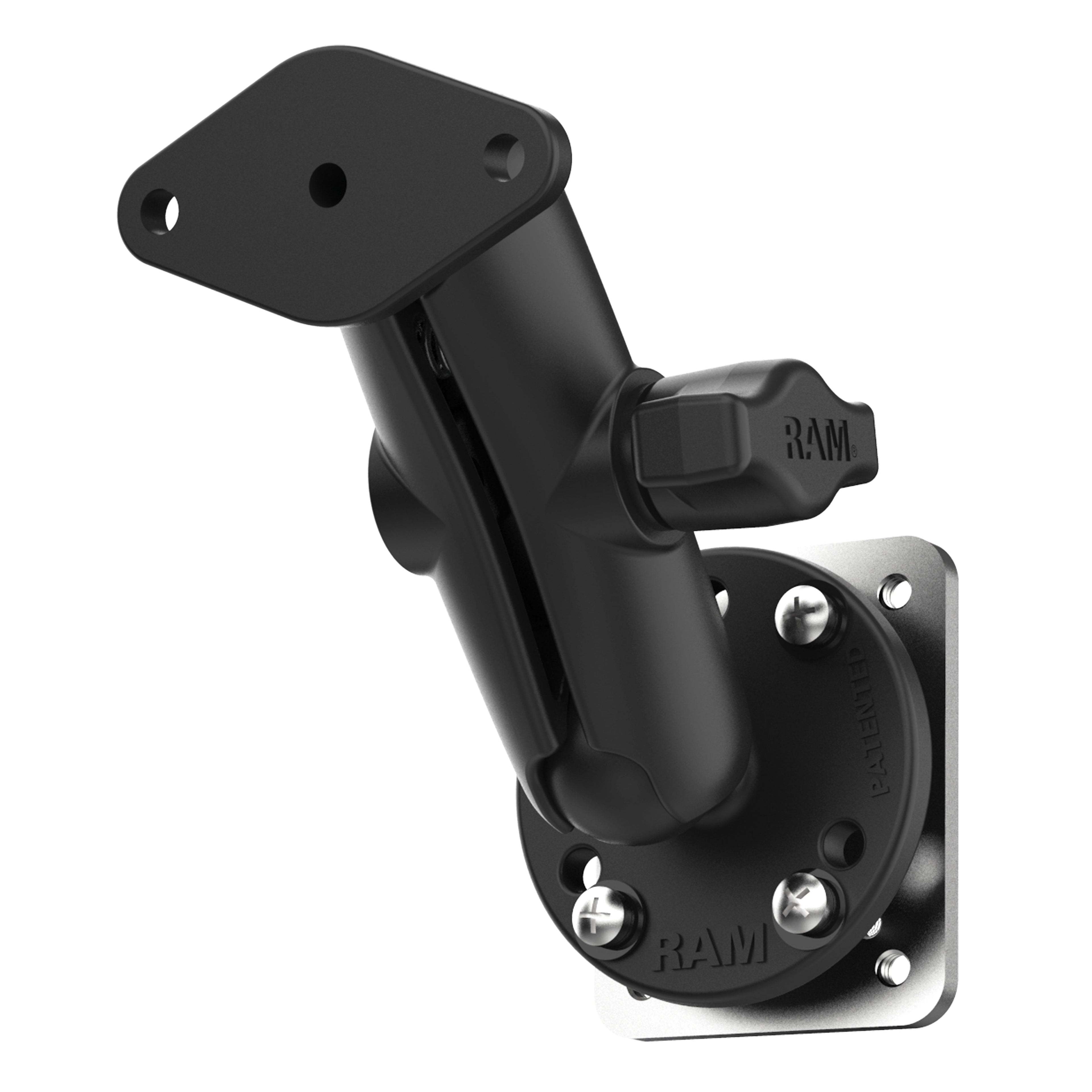 RAM-B-138U-225B2:RAM-B-138U-225B2_1:RAM® Double Ball Mount with Backing Plate & Diamond Plate