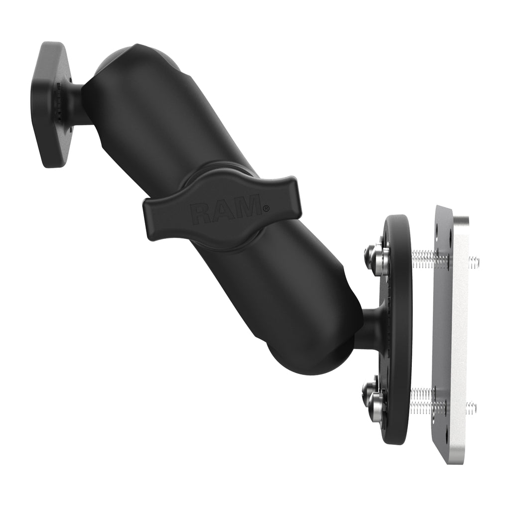 RAM-B-138U-225B2:RAM-B-138U-225B2_1:RAM® Double Ball Mount with Backing Plate & Diamond Plate