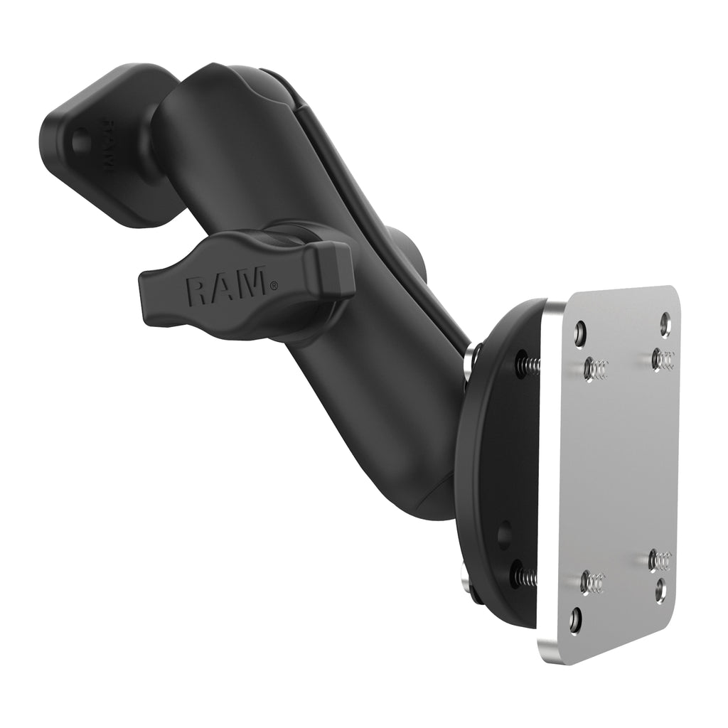 RAM-B-138U-225B2:RAM-B-138U-225B2_1:RAM® Double Ball Mount with Backing Plate & Diamond Plate