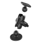 RAM-B-138U-A:RAM-B-138U-A_1:RAM® Double Ball Drill-Down Mount with Diamond Plate - Short