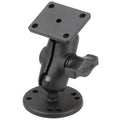 RAM-B-139U-A:RAM-B-139U-A_1:RAM® Drill-Down Double Ball Mount with Rectangle AMPS Plate - Short