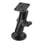 RAM-B-139U:RAM-B-139U_1:RAM® Drill-Down Double Ball Mount with Rectangle AMPS Plate - Medium