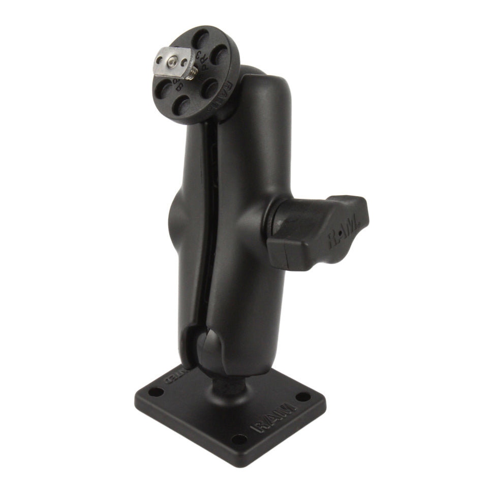 RAM-B-140-375U:RAM-B-140-375U_1:RAM® Drill-Down Double Ball Mount with Flat Panel Adapter