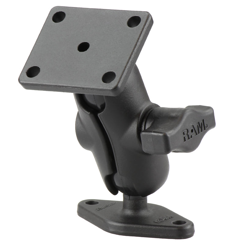 RAM-B-140U-A:RAM-B-140U-A_1:RAM® Double Ball Mount with 2-Hole & 4-Hole AMPS Plates - Short