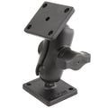 RAM-B-141U-A:RAM-B-141U-A_1:RAM® Drill-Down Double Ball Mount with Rectangle AMPS Plates - Short