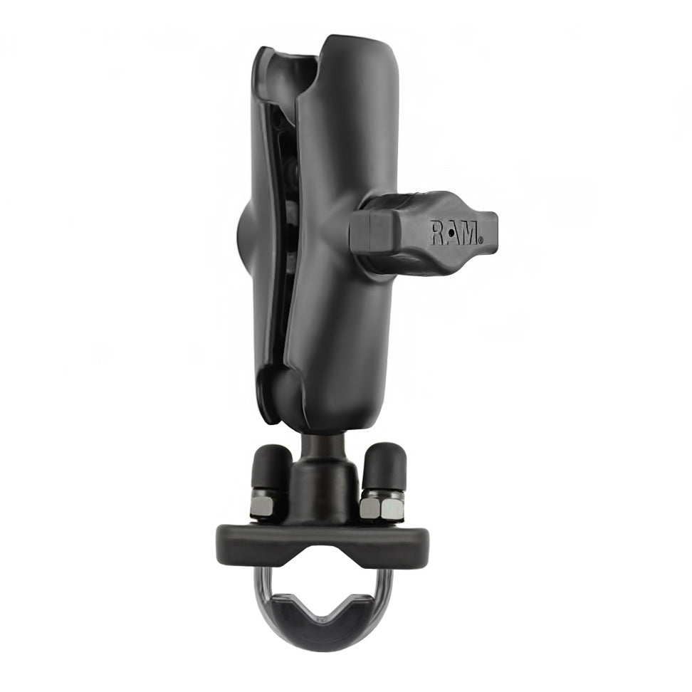 RAM-B-149-QU1:RAM-B-149-QU1_1:RAM® Handlebar U-Bolt Mount with Double Socket Arm
