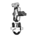 RAM-B-149ACH-LO4:RAM-B-149ACH-LO4_1:RAM® Chrome Handlebar U-Bolt Mount with Short Double Socket Arm