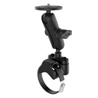 RAM-B-149Z-2-202AU:RAM-B-149Z-2-202AU_1:RAM® ATV/UTV Double Ball Rail Mount with Round Plate & 1/4"-20 Stud
