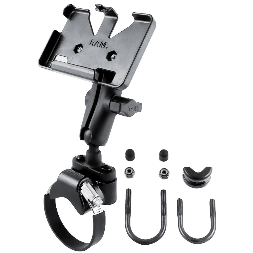 RAM-B-149Z-2-GA34:RAM-B-149Z-2-GA34_1:RAM® ATV/UTV Double Ball Rail Mount for Garmin nuvi 1300 Series + More