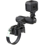 RAM-B-149Z-2-GOP1U:RAM-B-149Z-2-GOP1U_1:RAM® ATV/UTV Handlebar U-Bolt Mount with Action Camera Adapter