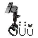 RAM-B-149Z-2-GUN1U:RAM-B-149Z-2-GUN1U_1:RAM® ATV/UTV Double Ball Rail Mount with Gun Holster Clip