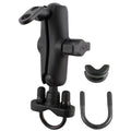 RAM-B-149Z-272U:RAM-B-149Z-272U_1:RAM® Handlebar U-Bolt Double Ball Mount with 9mm Hole - Medium