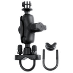 RAM-B-149Z-A-GOP1U:RAM-B-149Z-A-GOP1U_1:RAM® U-Bolt Double Ball Mount with Action Camera Adapter - Short