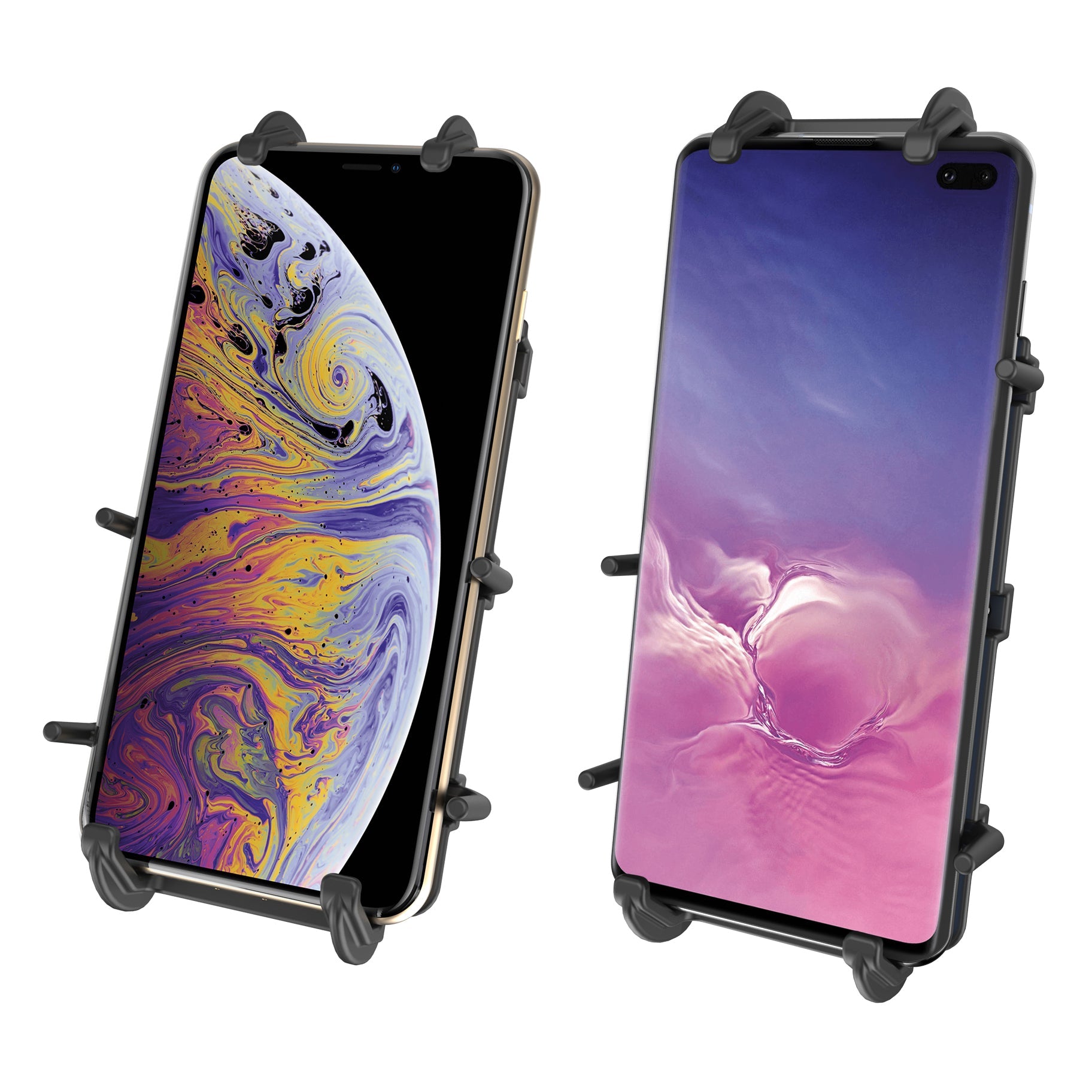 RAM-B-149Z-A-PD4U:RAM-B-149Z-A-PD4U_1:RAM® Quick-Grip™ XL Phone Mount with Handlebar U-Bolt Base - Short