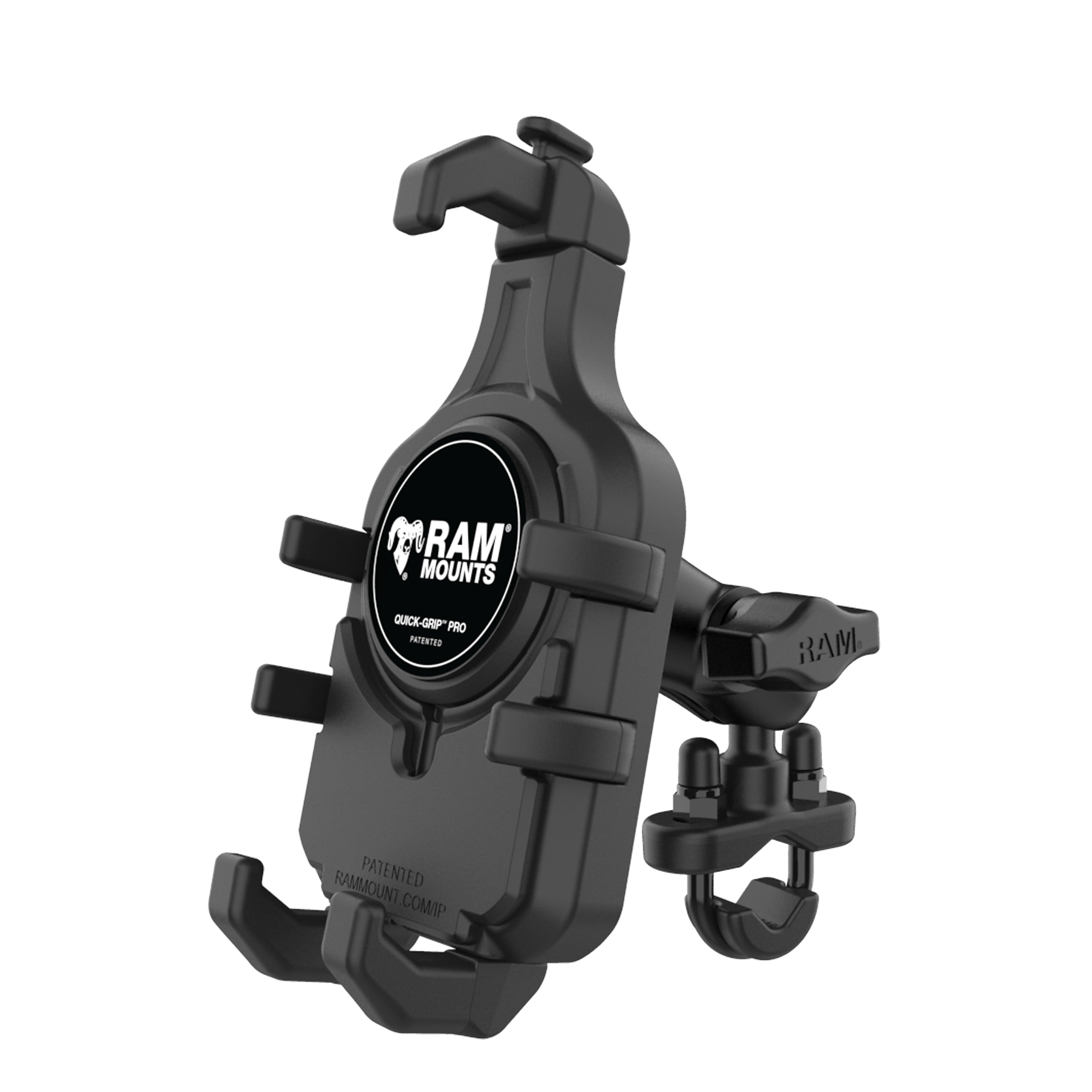RAM-B-149Z-A-PD5U:RAM-B-149Z-A-PD5U_1:RAM® Quick-Grip™ Pro Phone Mount with Handlebar U-Bolt Base - Short