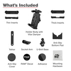 RAM-B-149Z-A-PD7VU:RAM-B-149Z-A-PD7VU_1:RAM® Quick-Grip™ Pro XL Vibration Damping Phone Mount with U-Bolt Base