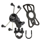 RAM-B-149Z-A-UN10U:RAM-B-149Z-A-UN10U_1:RAM® X-Grip® Large Phone Mount with Handlebar U-Bolt Base - Short
