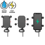 RAM-B-149Z-A-UN12W-V7M-1:RAM-B-149Z-A-UN12W-V7M-1_1:RAM® Tough-Charge™ 15W Waterproof Wireless Charging Motorcycle Mount