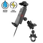 RAM-B-149Z-A-UN14W-V7M-1:RAM-B-149Z-A-UN14W-V7M-1_1:RAM® Quick-Grip™ 15W Waterproof Wireless Charging Handlebar Mount
